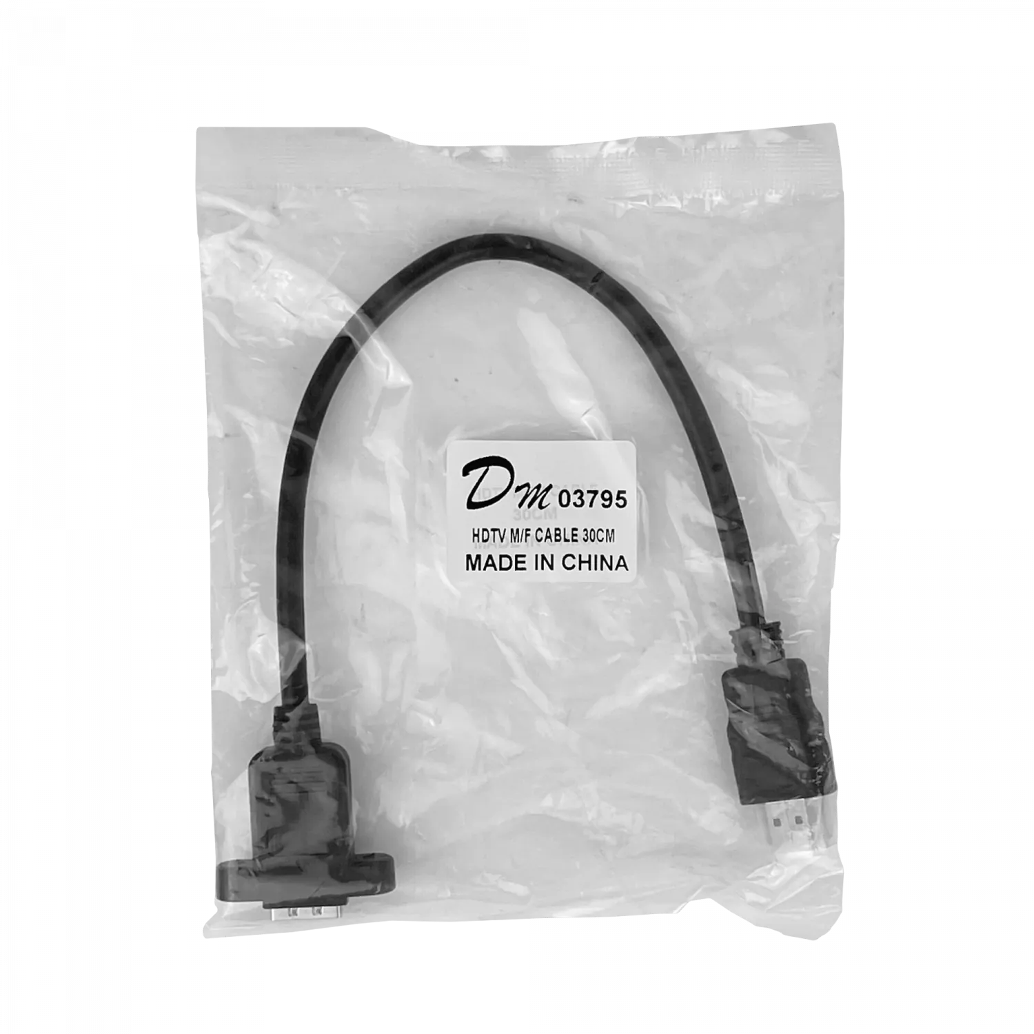 Cable HDMI Atornillable 30cm, HDMI-Macho a HDMI-Hembra, 1080p 3