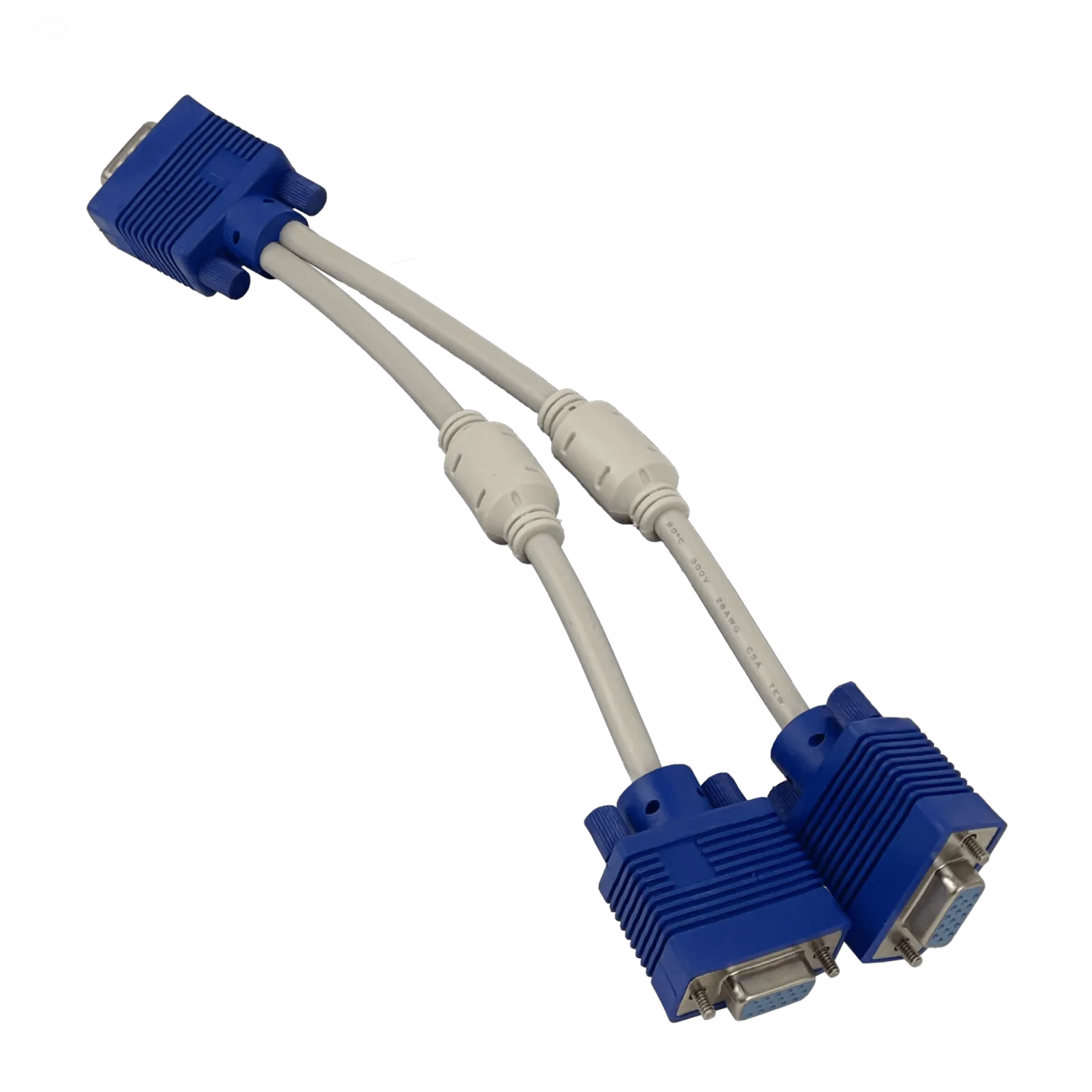 Cable Splitter VGA 18cm, DB9 Macho a 2x DB9 Hembra 3