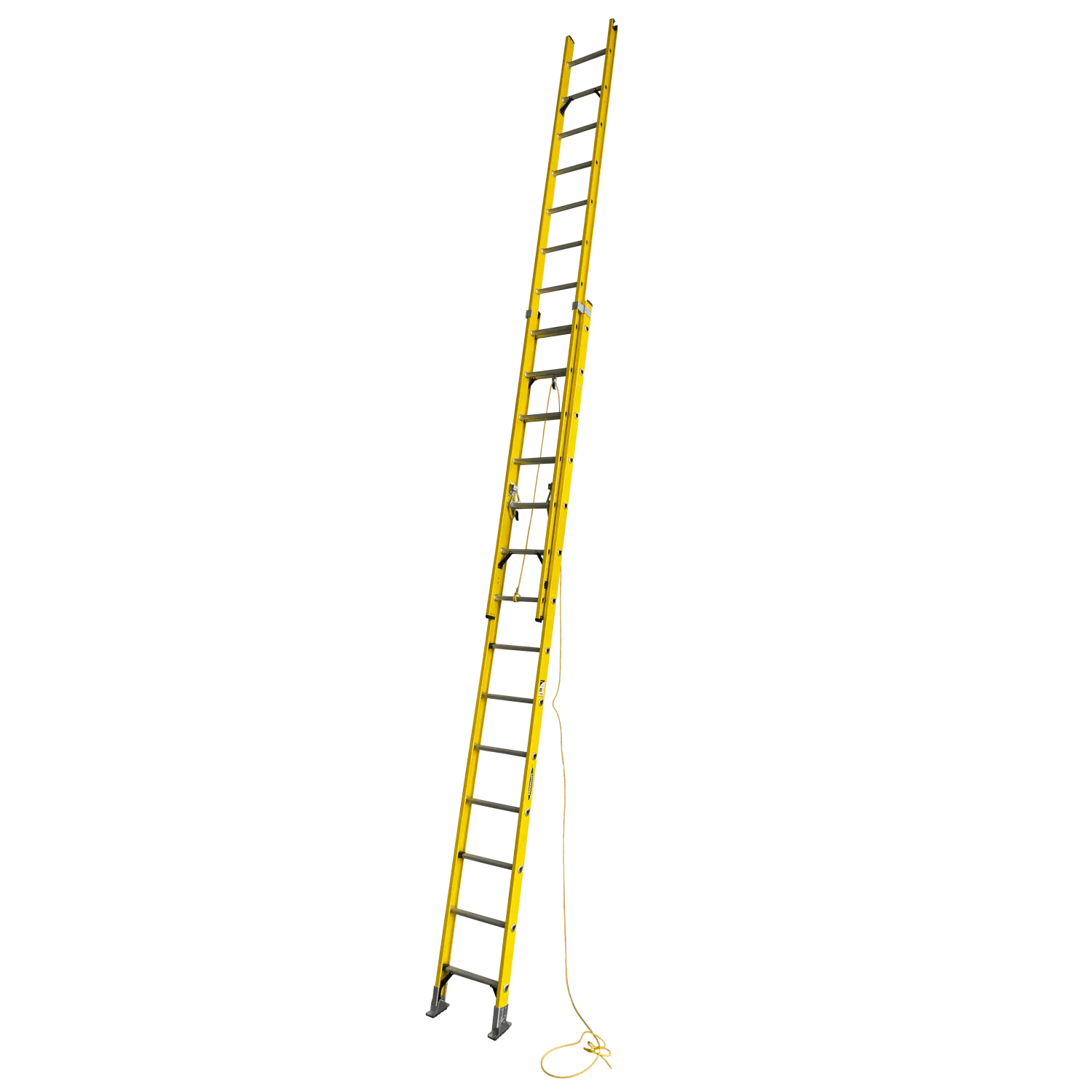 3,8-7,60mt 140kg Telescopica Fibra De Vidrio 28-Peldano Escalera 5