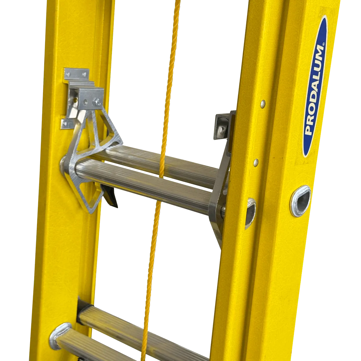 3,8-7,60mt 140kg Telescopica Fibra De Vidrio 28-Peldano Escalera 3