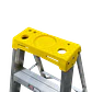 0.7mt 105KG Taburete Tijera Aluminio 3-Peldano Escalera 0,71mt - Miniatura 3