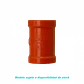 16mm Copla PVC para Tubo Naranjo Certificacion SEC - Miniatura 3