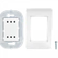 BTICINO Armado Bornera 2-ENCHUFES-10A-NACIONAL 250V Blanco LUZICA - Miniatura 2