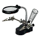 Tercera Mano Porta Soporte Cautin Lupa/3,5X /12X 2-Led Req 3-Pila-AAA - Miniatura 3