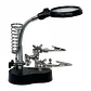 Tercera Mano Porta Soporte Cautin Lupa/3,5X /12X 2-Led Req 3-Pila-AAA - Miniatura 4
