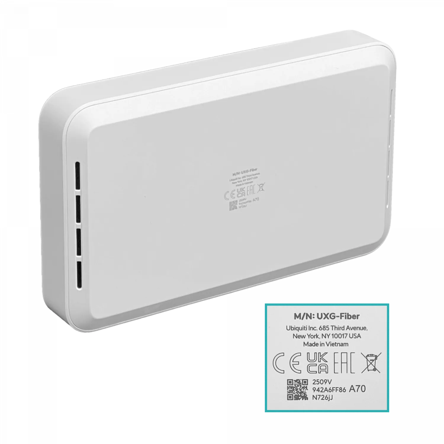Gateway Ubiquiti UniFi UXG-Fiber IDS IPS 2x SFP+ USB-C SD-WAN para redes empresariales 2