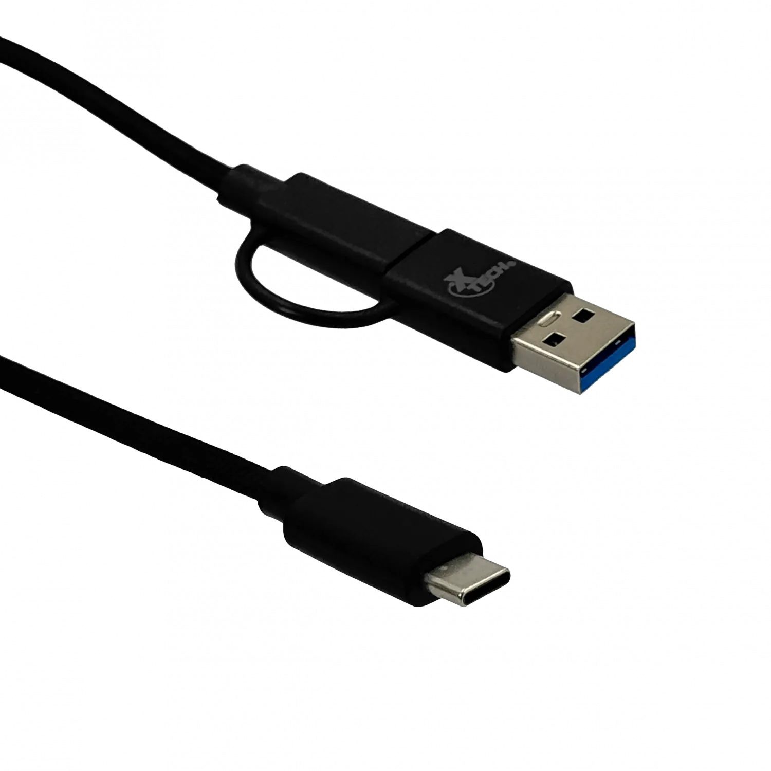 XTECH 2-IN-1 USB-C a USB-CM/AM Cable 182cm USB2.0 XTC-532 3