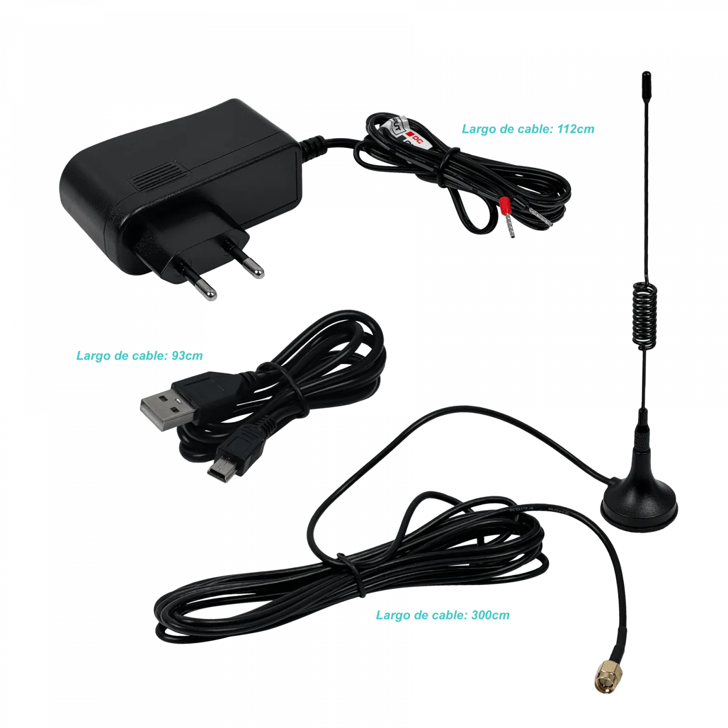 Controlador de Acceso 4G RTU-5025 1-SIM 2 Entradas NA/NC Sirena mini-USB 9-36VDC 4