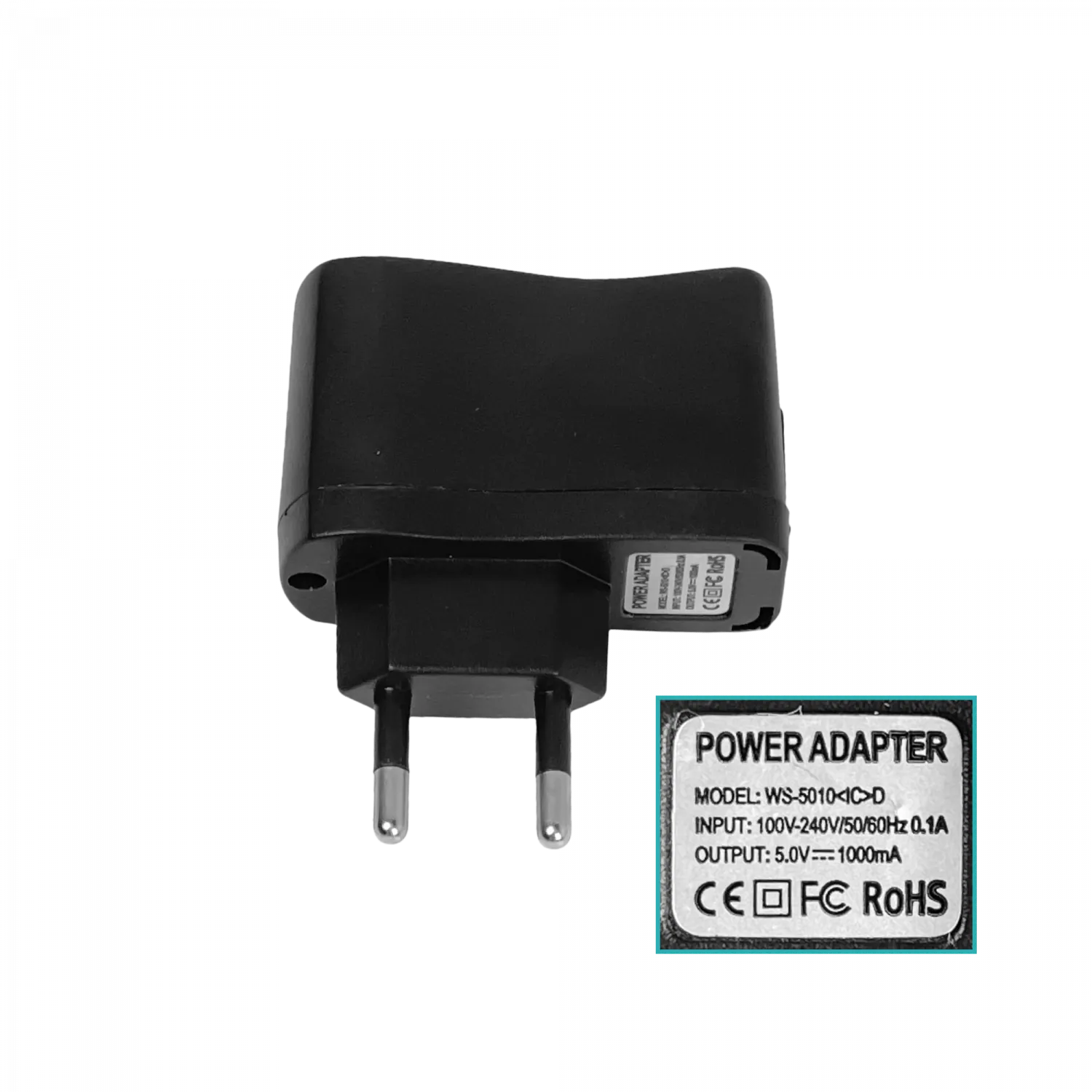 5V 1A 1000mA 5W USB-AH Cargador 100-240V req-cable 4