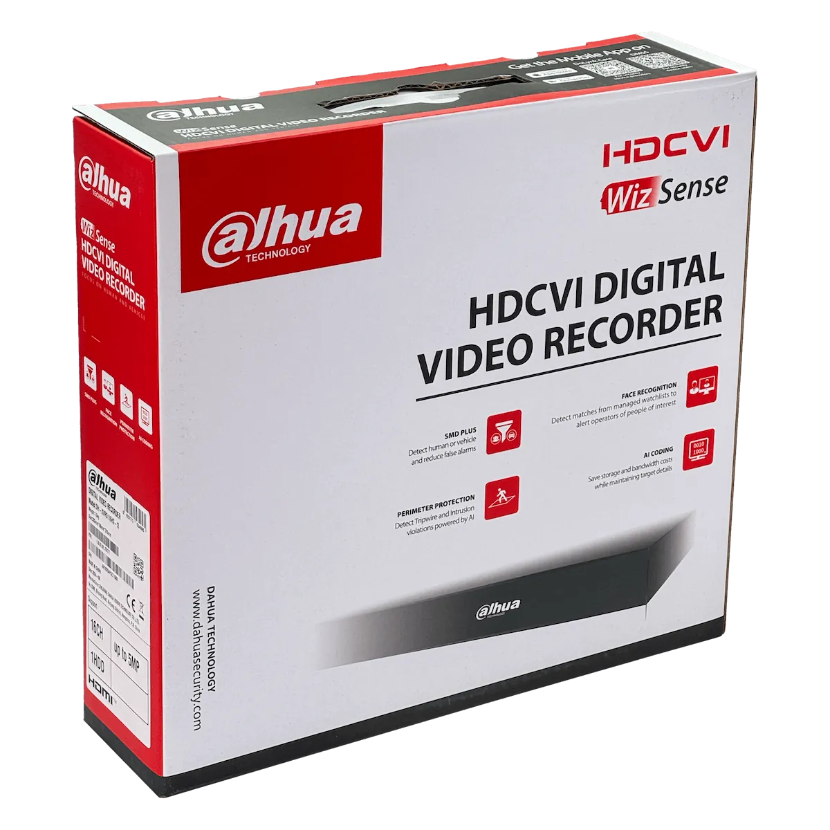 Videograbador Dahua XVR5116HS-I3 16CH 5MP HDCVI/IP, HDMI/VGA, 1xSATA 16TB, WizSense 5