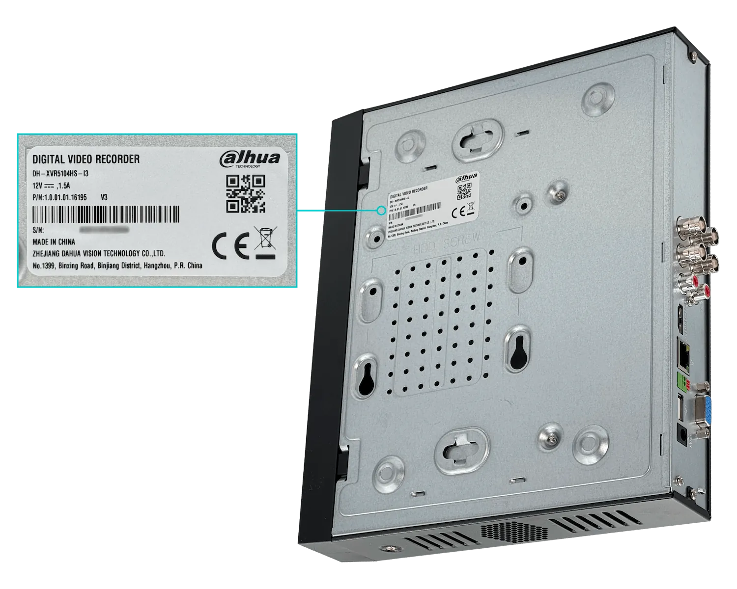 Grabador híbrido 4 canales IP Dahua XVR-IP 5104-IP / AHD 5 MP 7