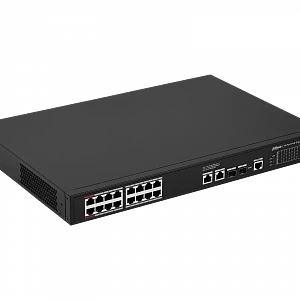 Switch Administrable Dahua S4220-16GT-190 20 Puertos Gigabit, 16 PoE, 2 SFP, 190W, L2, Rack