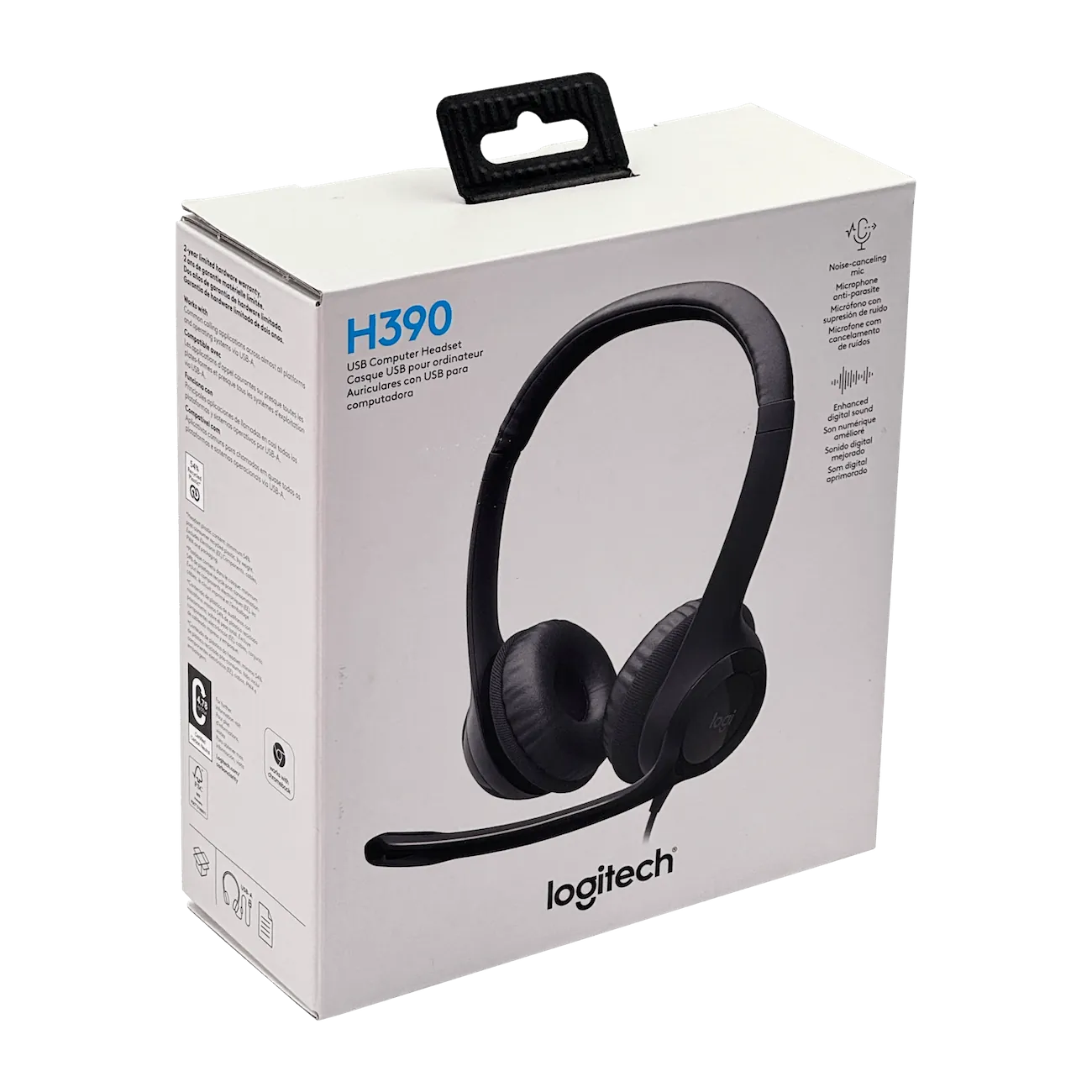 Audifonos Logitech H390 Estereo con Microfono USB A Control en Cable 4