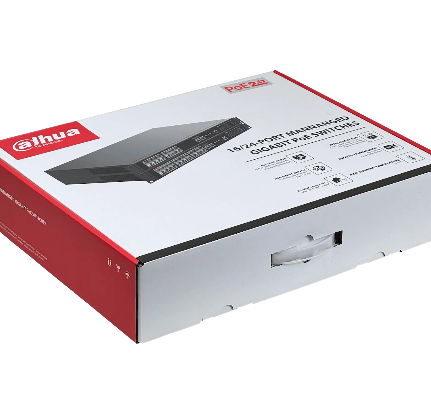 Switch Administrable Dahua S4220-16GT-190 20 Puertos Gigabit, 16 PoE, 2 SFP, 190W, L2, Rack 4