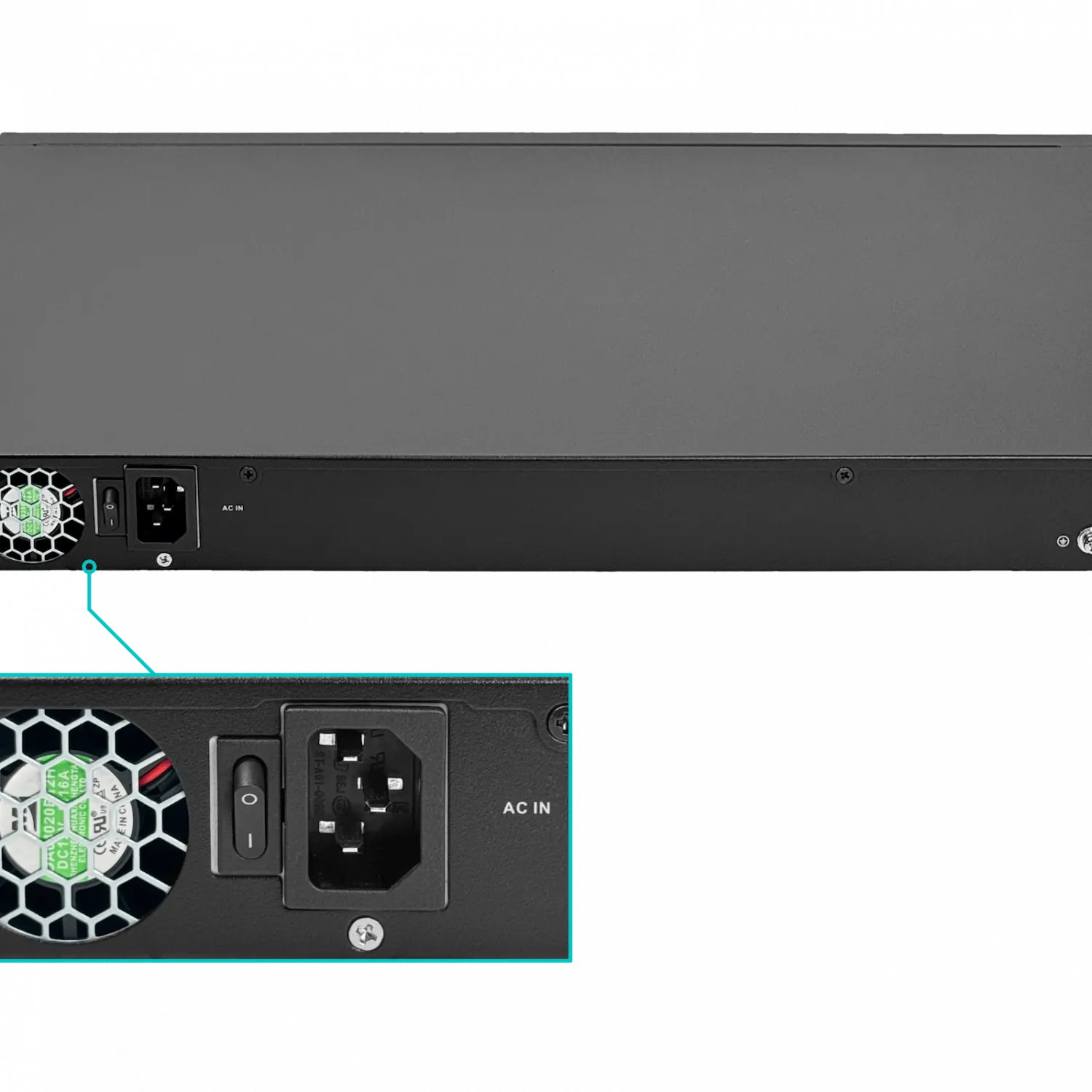 Switch Administrable Dahua S4220-16GT-190 20 Puertos Gigabit, 16 PoE, 2 SFP, 190W, L2, Rack 5