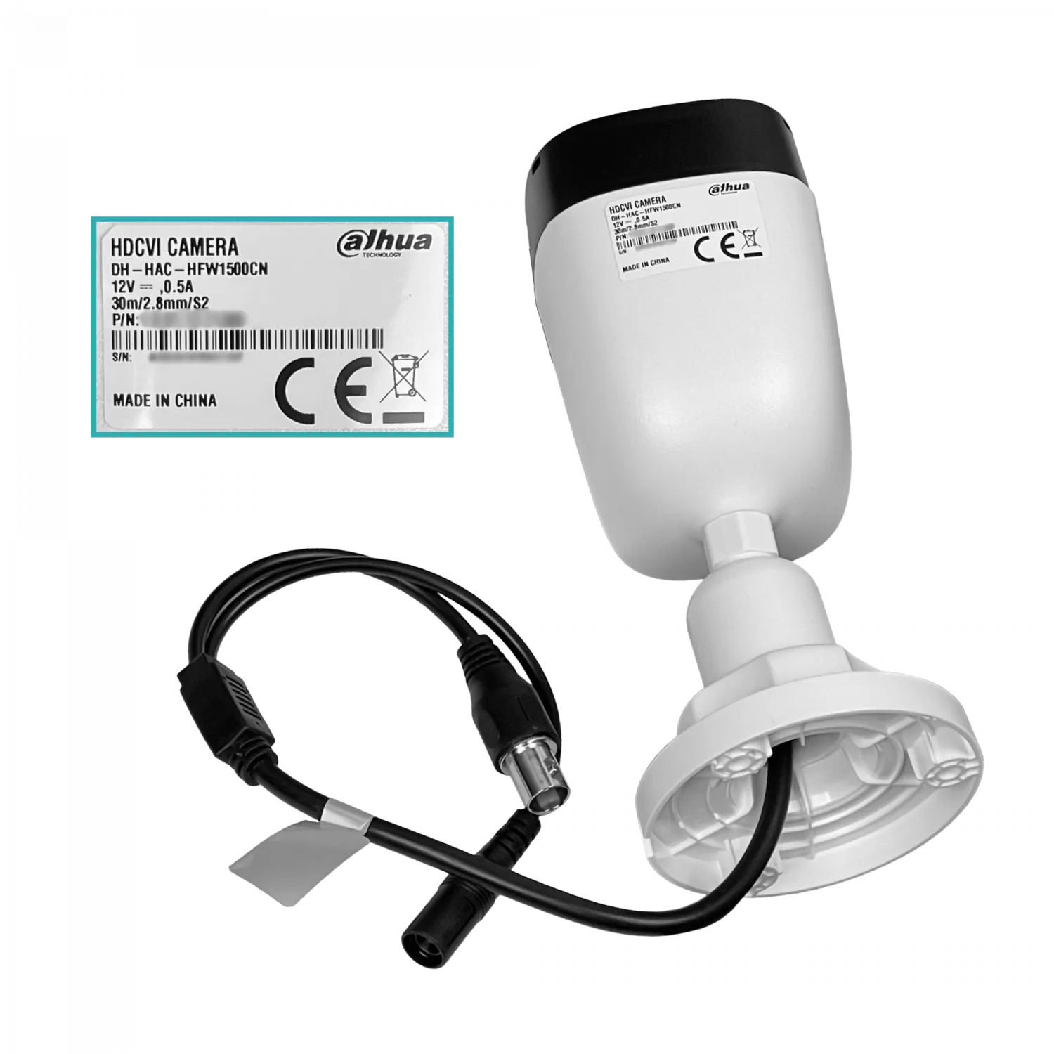 Cámara de Vigilancia Bala HDCVI Dahua HAC?HFW1500C(-A) 5?MP Starlight, IR 30?m, Micrófono, IP67 5