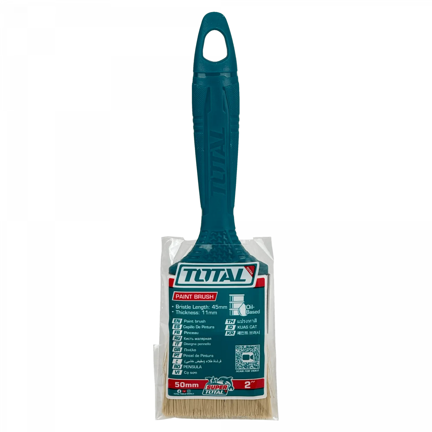 Brocha Para Pintura 2-pulgadas 50mm Plastico Total 3