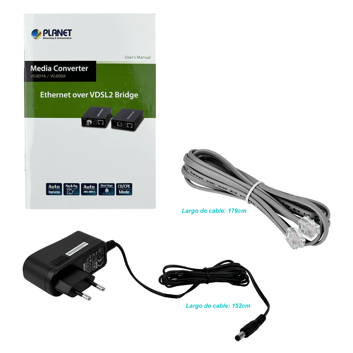PLANET Ethernet sobre VDSL 1,5km Master/Slave requiere-dos 3