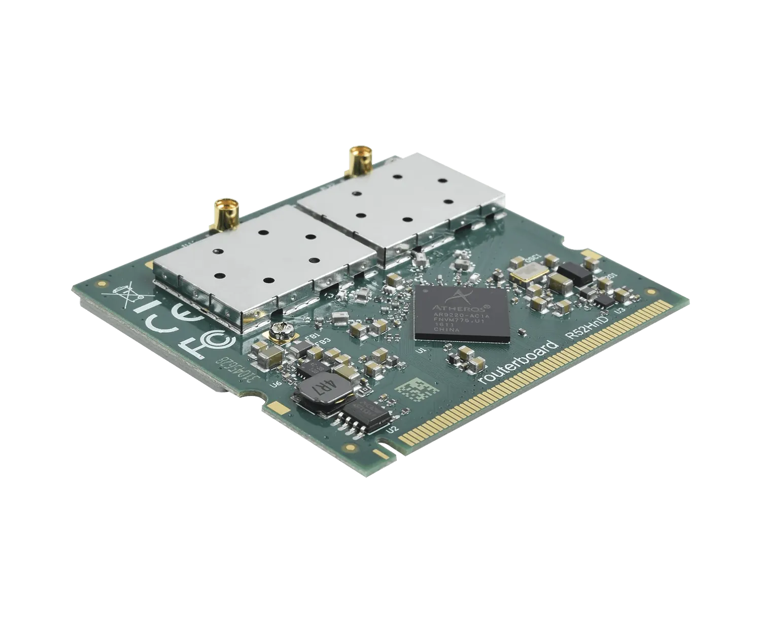 Tarjeta MiniPCI MikroTik R52HnD - Doble Banda 2.4/5 GHz, Alta Potencia, 802.11a/b/g/n 2