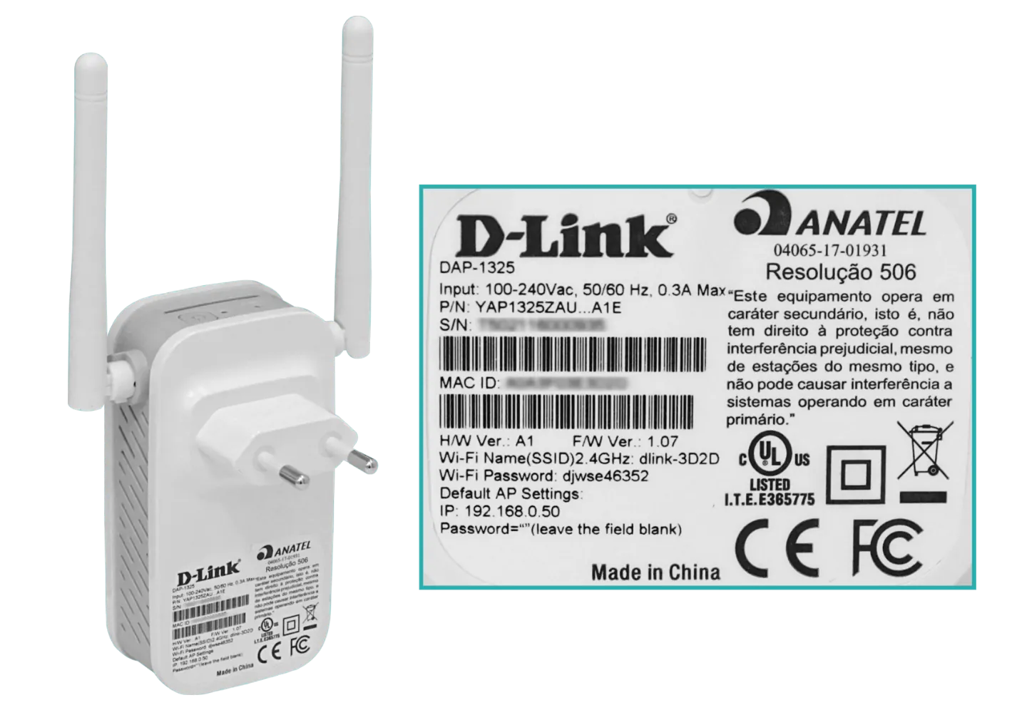 Extensor de Wi-Fi D-Link N300 DAP-1325, 10/100Mbps, 2.4Ghz, Compatible WPS, Plug & Play 5