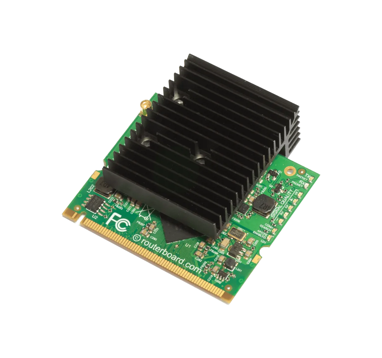 Tarjeta de Red Inalámbrica MikroTik R2SHPN 2.4GHz MMCX 32dBm AR9223 MiniPCI 2