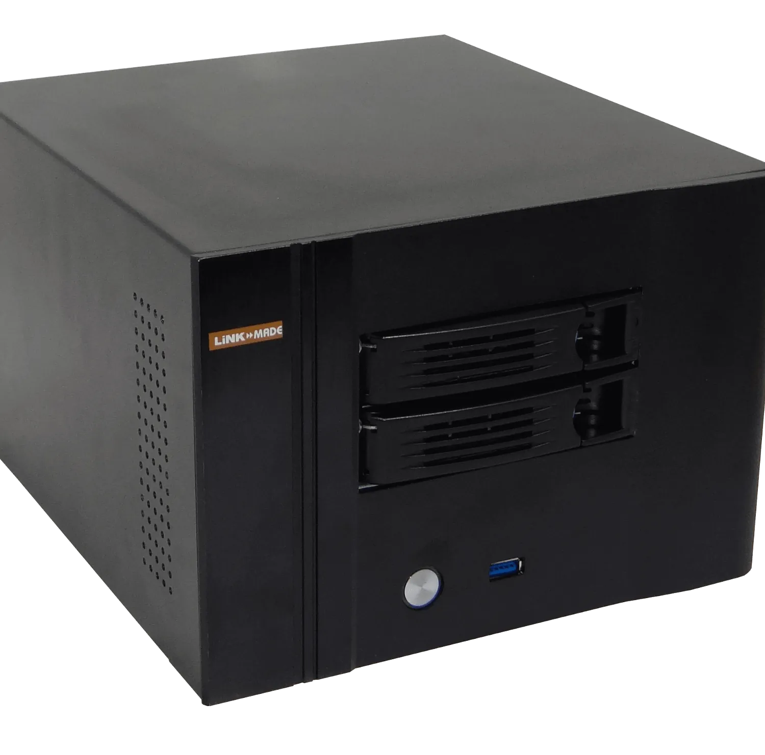 Case Rack LINKMADE RAG-N2 1U 2 HD 3.5 1 PCI 1 USB3 Mini ITX sin Fuente 4