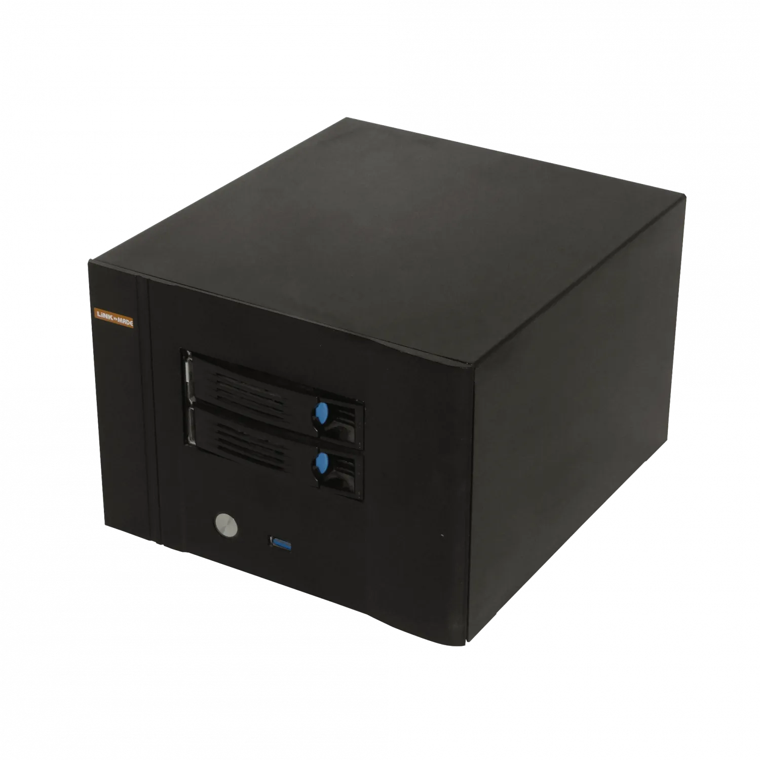 Case Rack LINKMADE RAG-N2 1U 2 HD 3.5 1 PCI 1 USB3 Mini ITX sin Fuente 2