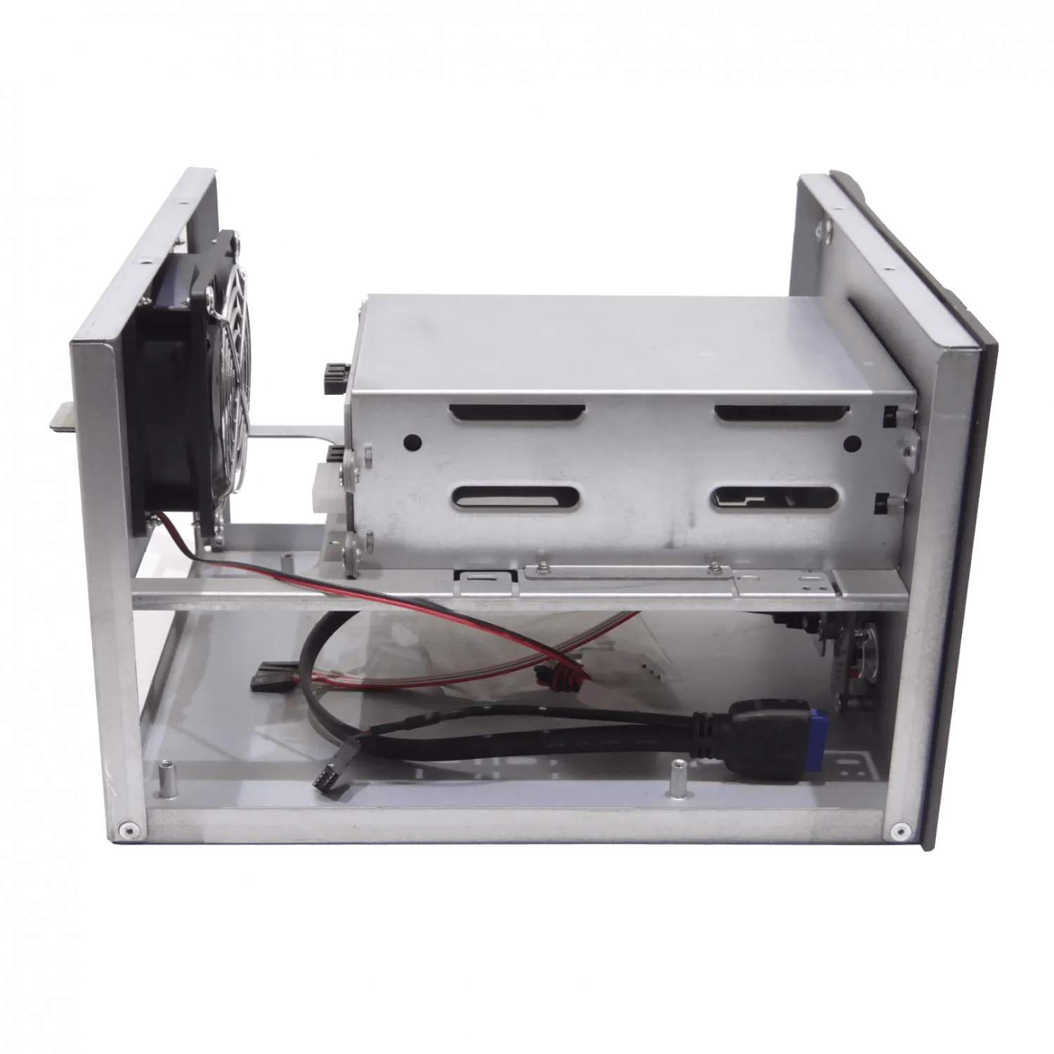 Case Rack LINKMADE RAG-N2 1U 2 HD 3.5 1 PCI 1 USB3 Mini ITX sin Fuente 6