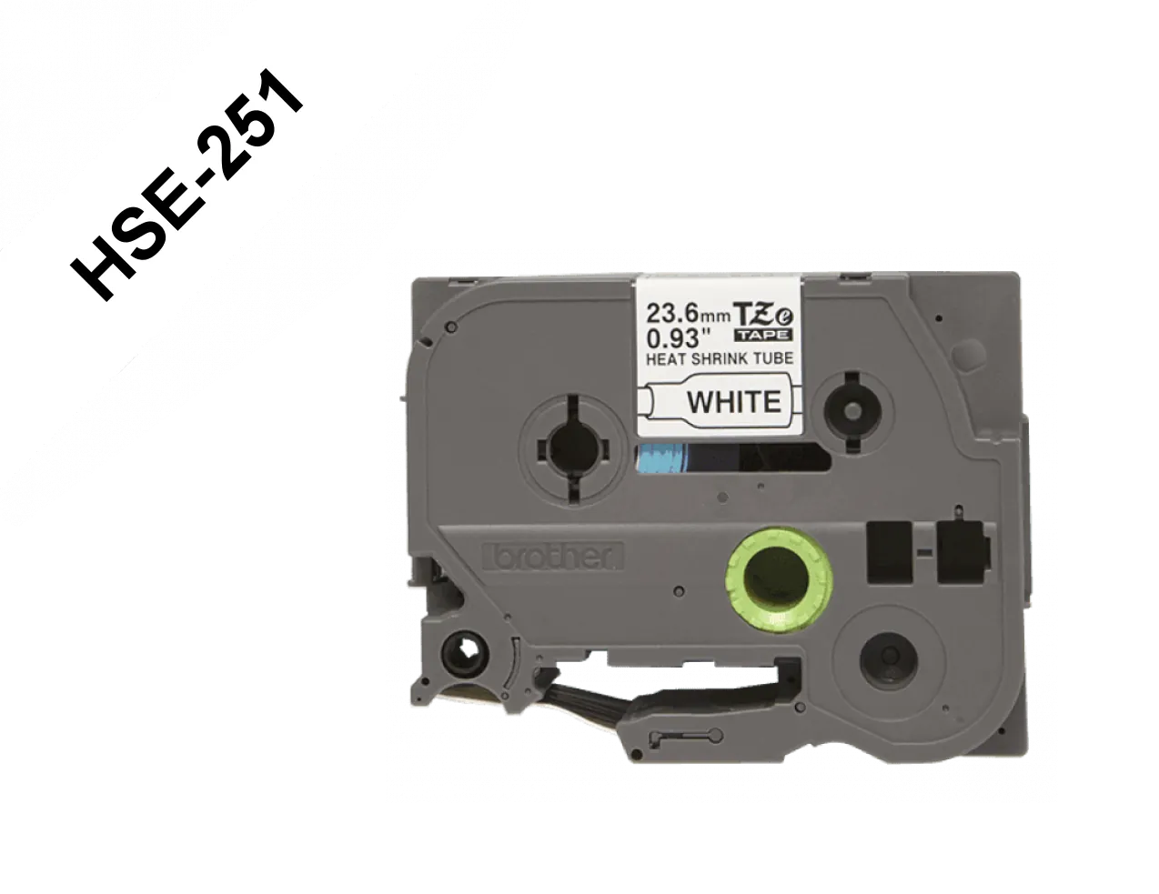 Cinta termoretractil Brother HSE-251 24mm negro en blanco 15m 2