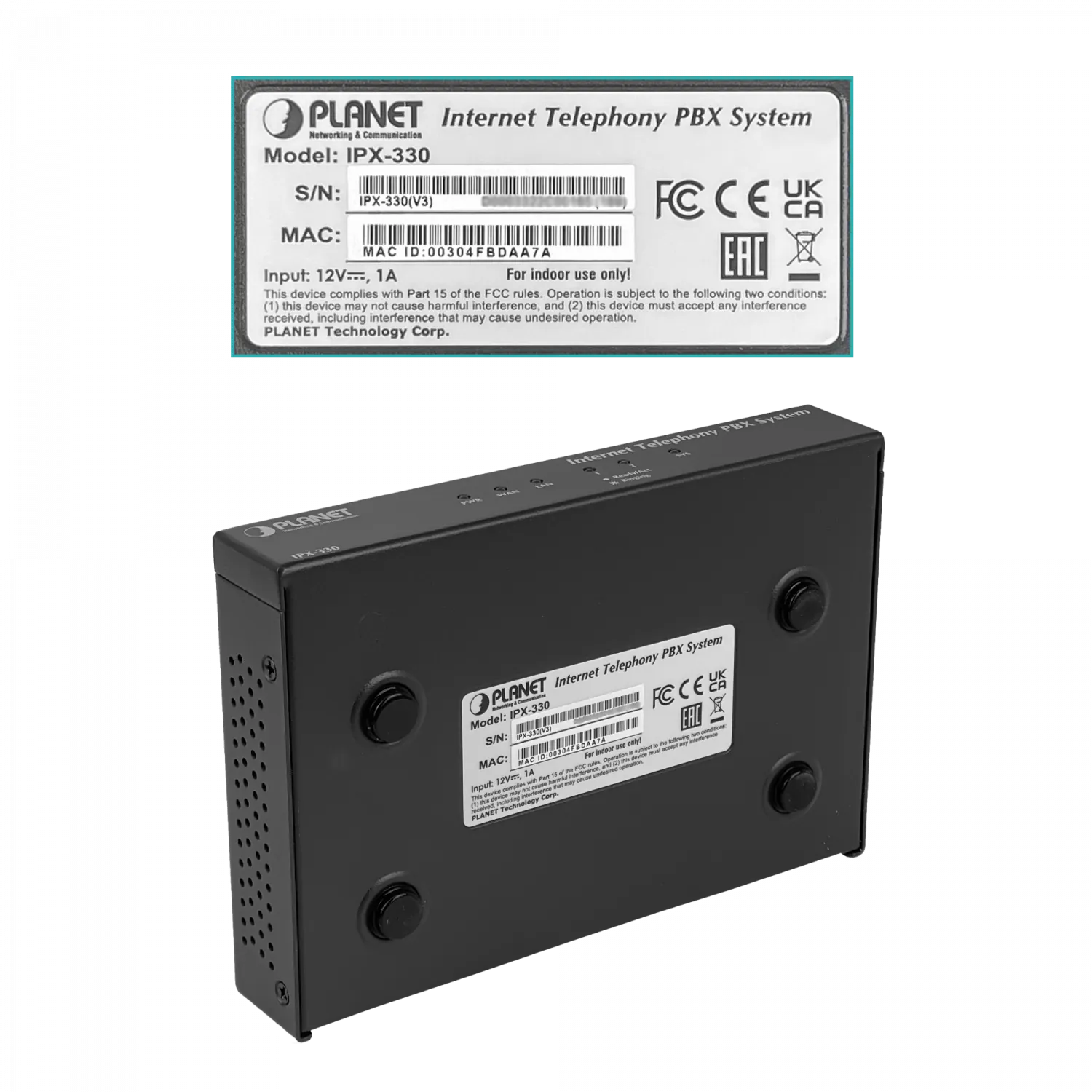 PLANET 30-SIP 1-100 1-WAN 2-FXO-RJ11 USB PBX Central Telefonica IP Fax 6