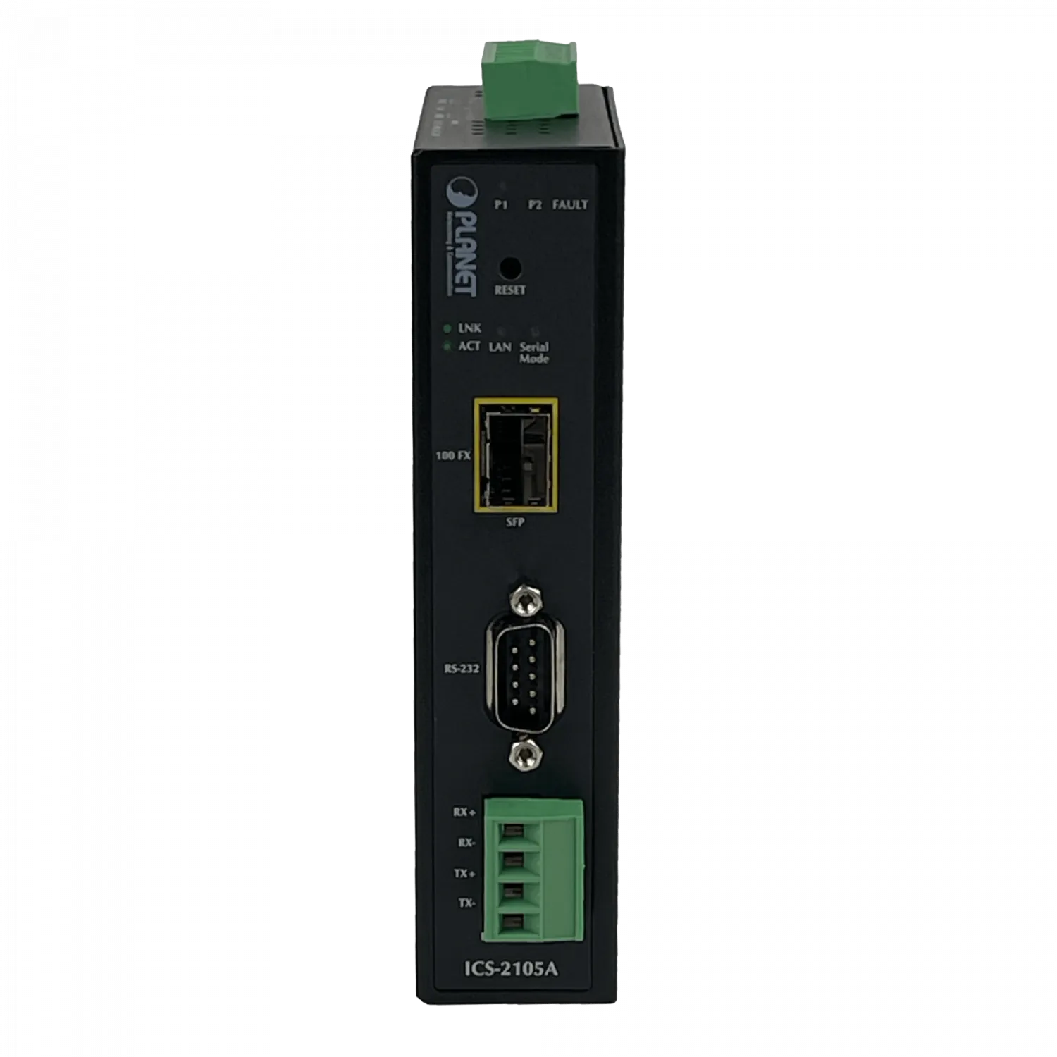 PLANET Industrial 1-SFP RS232 RS422 RS485 DB9 req12-48V SerialEthernet 7