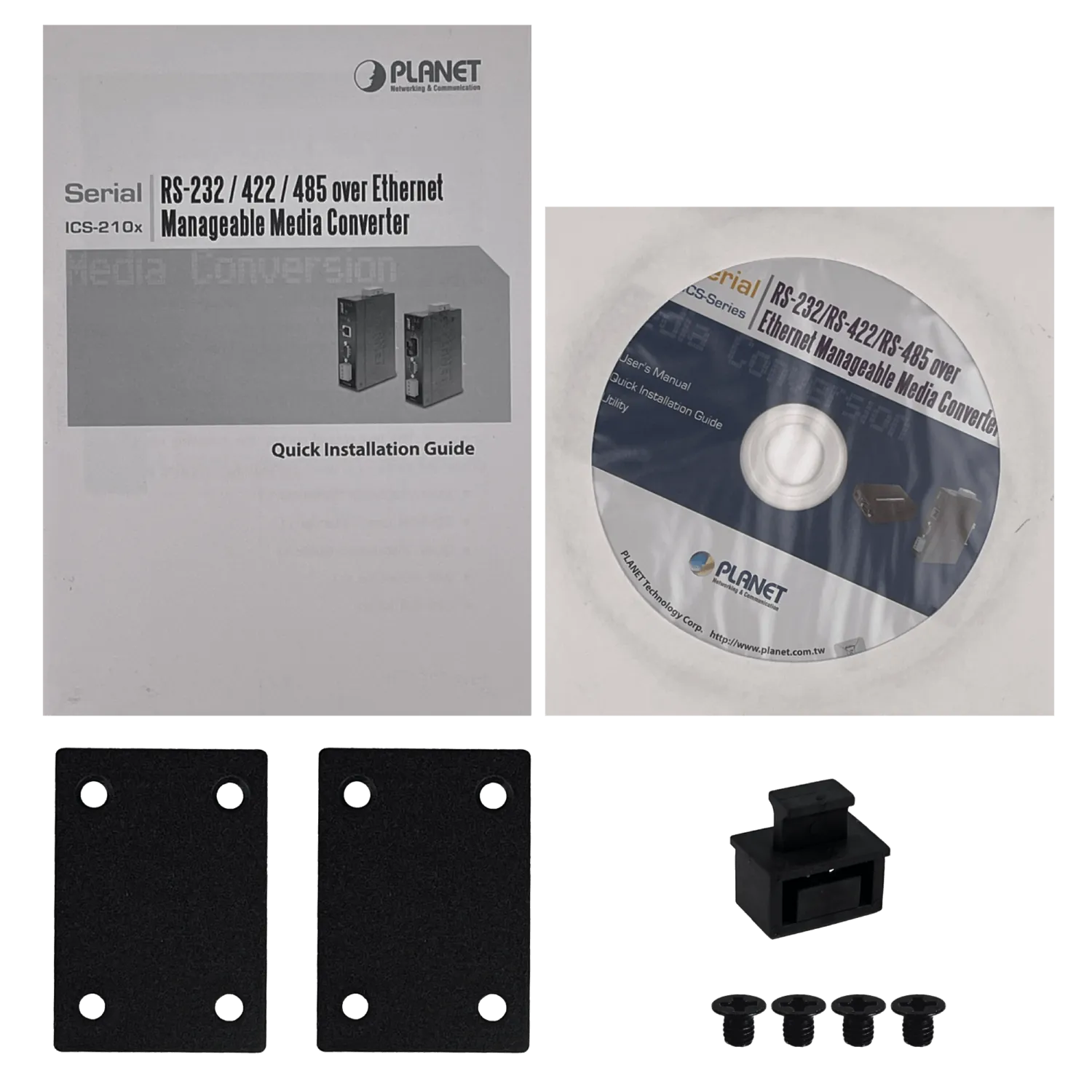 PLANET Industrial 1-SFP RS232 RS422 RS485 DB9 req12-48V SerialEthernet 4