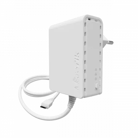 Adaptador de Corriente MikroTik PWR-LINE EU con Funcionalidad PWR-LINE para Routers con microUSB 4