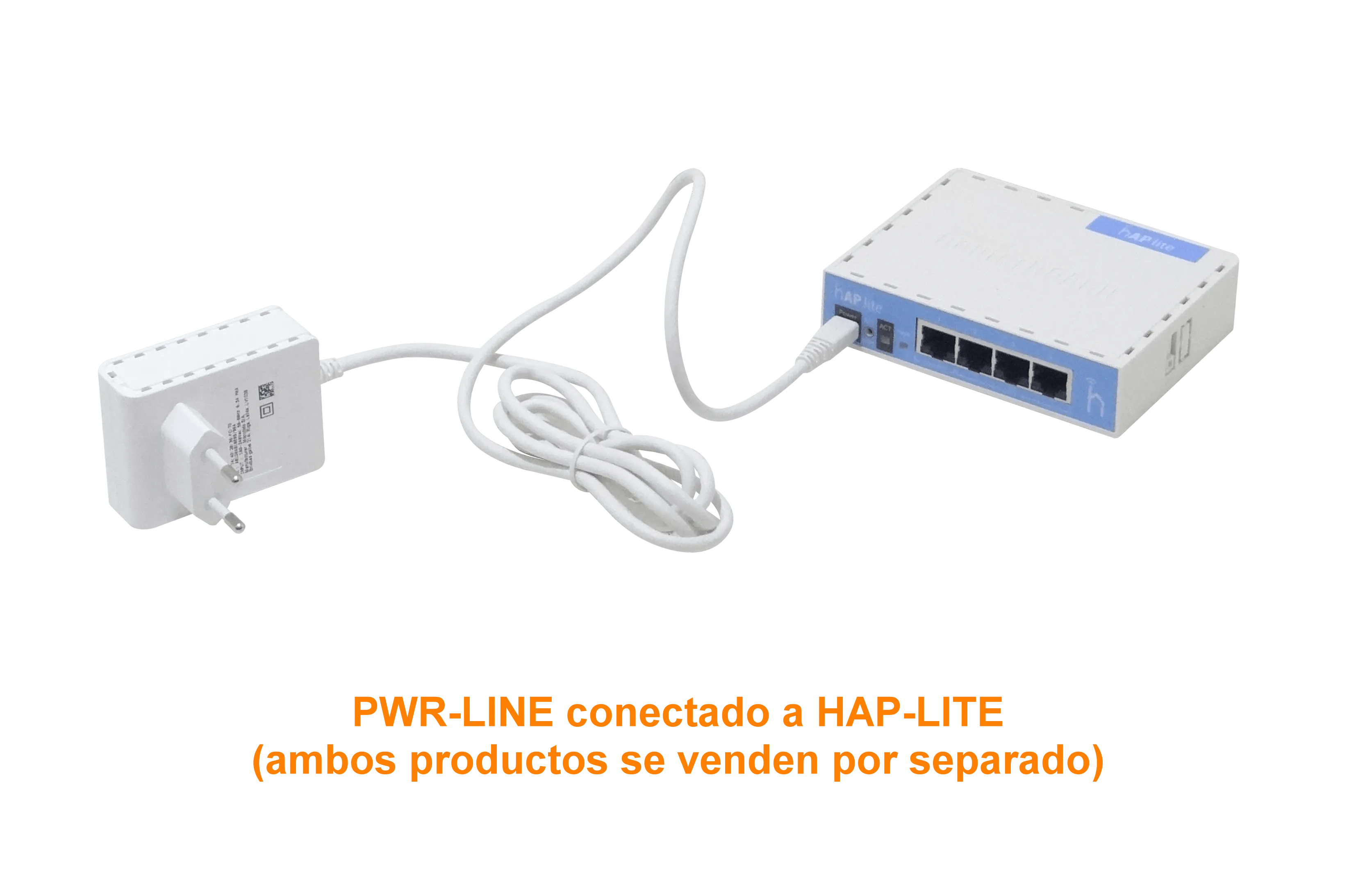Adaptador de Corriente MikroTik PWR-LINE EU con Funcionalidad PWR-LINE para Routers con microUSB 2