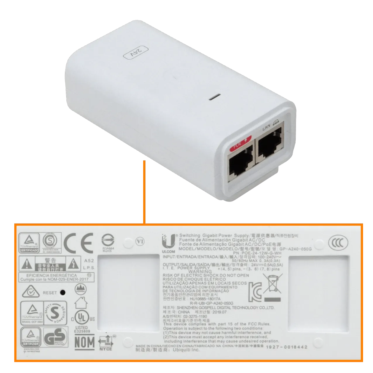 Punto de Acceso Inalámbrico Ubiquiti LTU Lite, 5GHz, LTU-Rocket, 1024 QAM 4