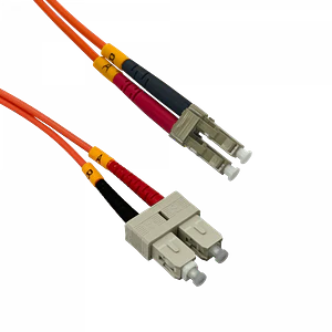 Jumper de Fibra Óptica Multimodo OM1 LC-SC 2?m 62.5/125?µm Duplex 3?mm