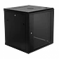Gabinete Rack LINKMADE RK12-6LD 12U 60cm de Fondo Desarmado para Montaje en Pared - Negro - Miniatura 6