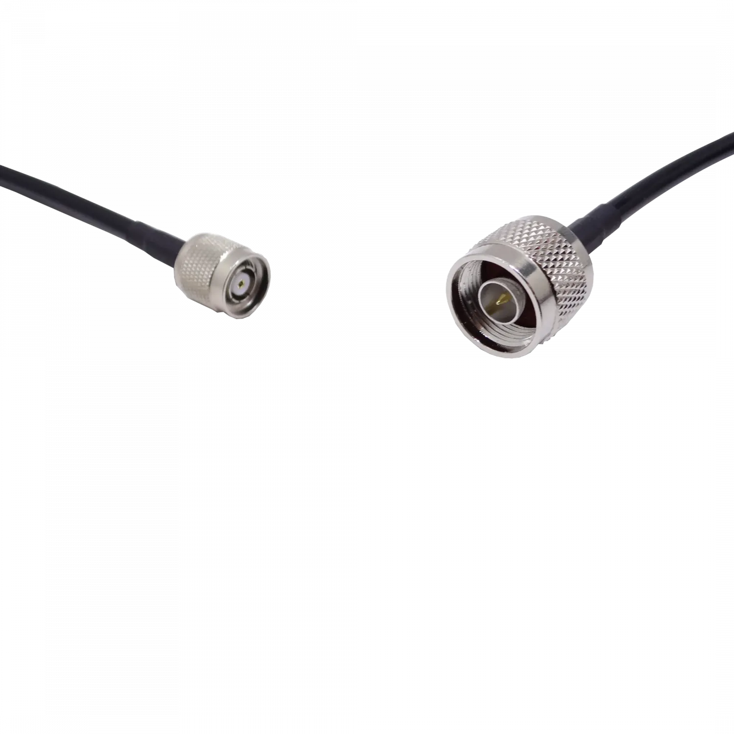 Cable Coaxial 30cm, RPTNC-Macho a N-Macho, LMR195, Negro 2