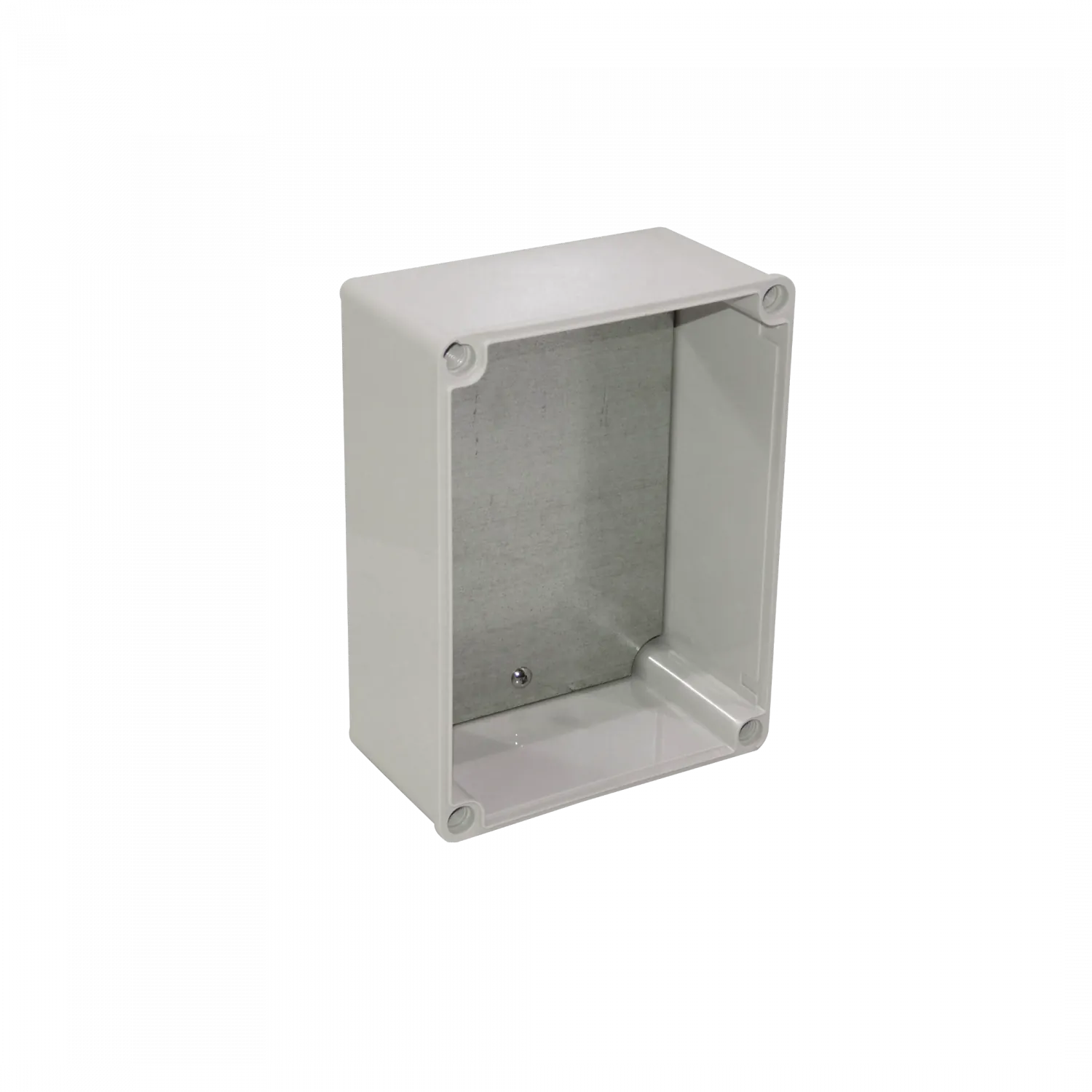 150x200x130mm Caja ABS IP66 Tapa-Transparente c/Placa-Aluminio 2