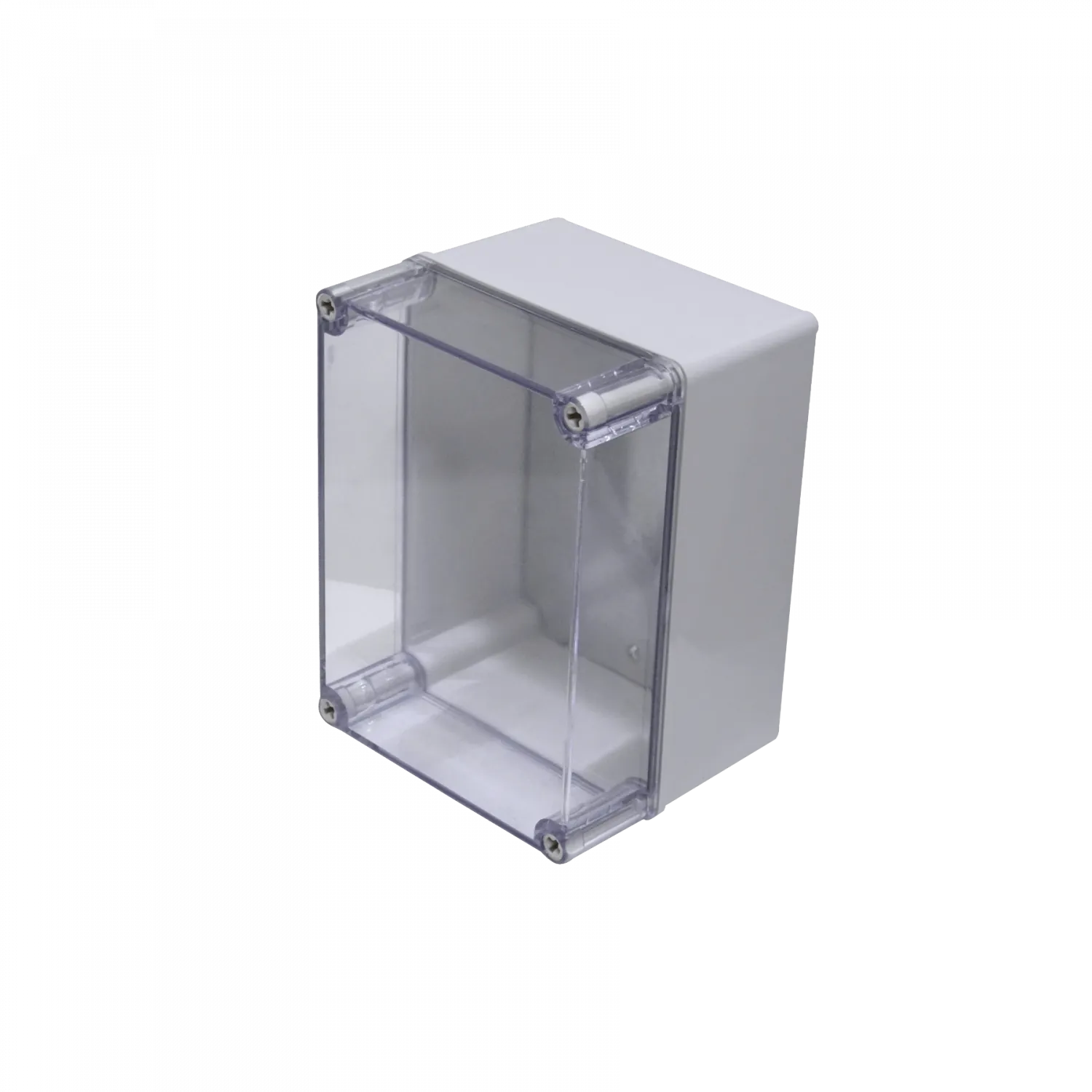 150x200x130mm Caja ABS IP66 Tapa-Transparente c/Placa-Aluminio 4