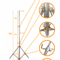 LINKMADE 3mt Mastil Liviano Telescopico Galvanizado No-req-piola - Miniatura 2