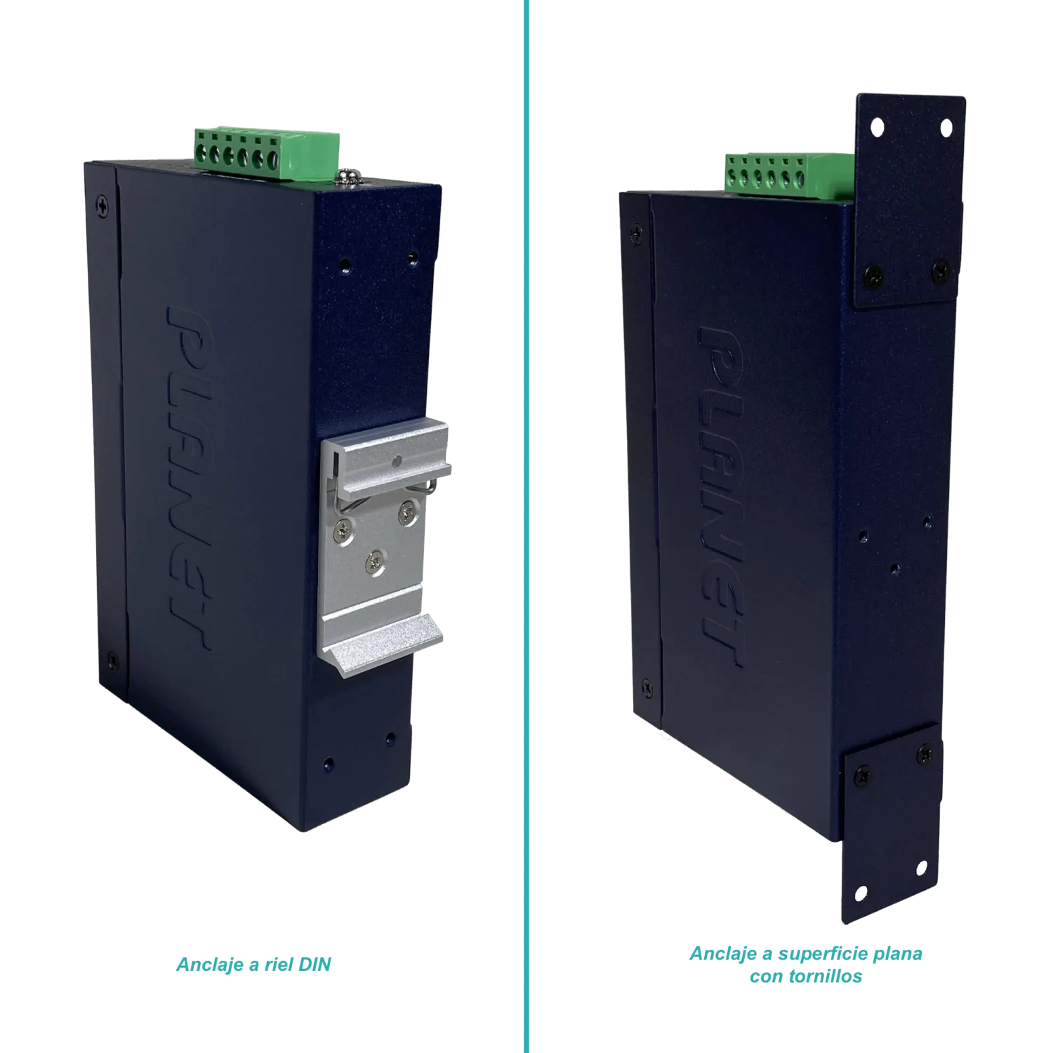 PLANET 4-100 2-SFP-100 Switch Industrial no-Admin Riel-DIN 12-48VDC/24 7
