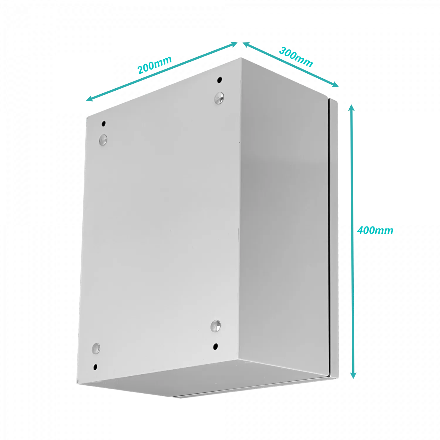 Caja 400x300x200mm 1-chapa/sin-Llave Caja Metalica IP54 Beige 5
