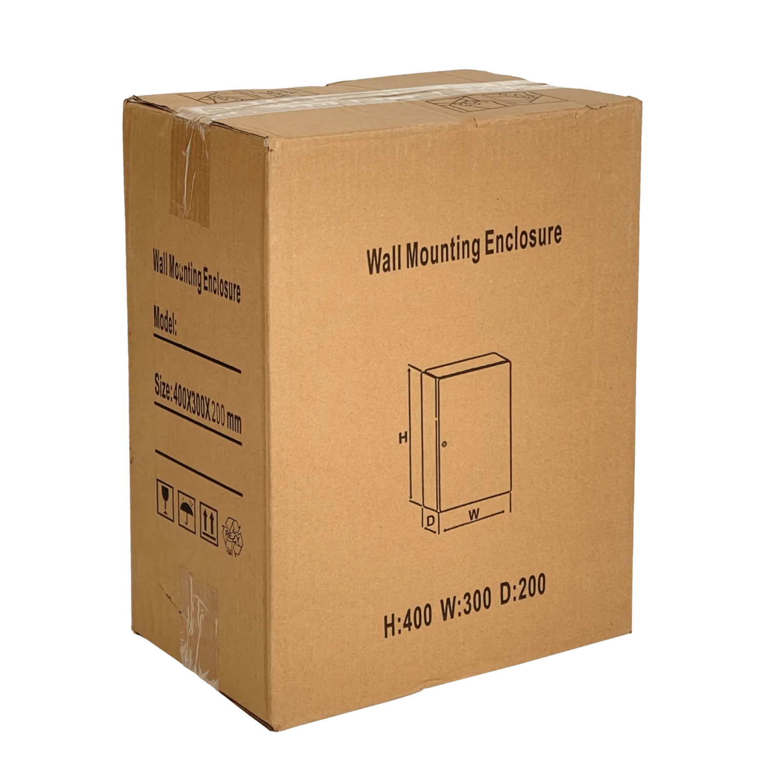 Caja 400x300x200mm 1-chapa/sin-Llave Caja Metalica IP54 Beige 4