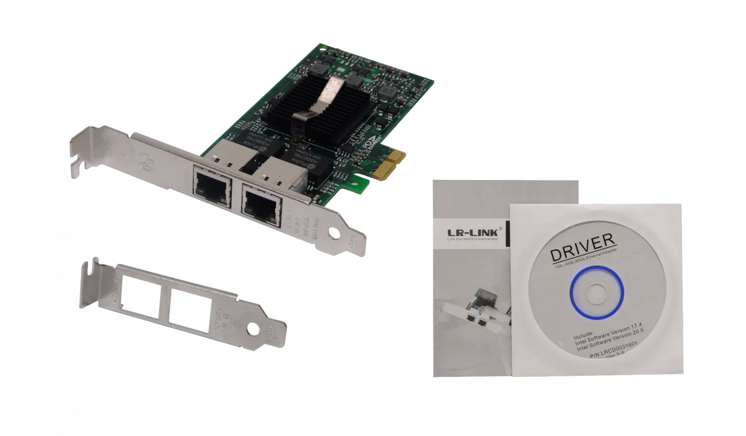 Tarjeta de Red Gigabit PCIe LR-LINK LREC9202CT - 10/100/1000 Mbps, Intel I211 4