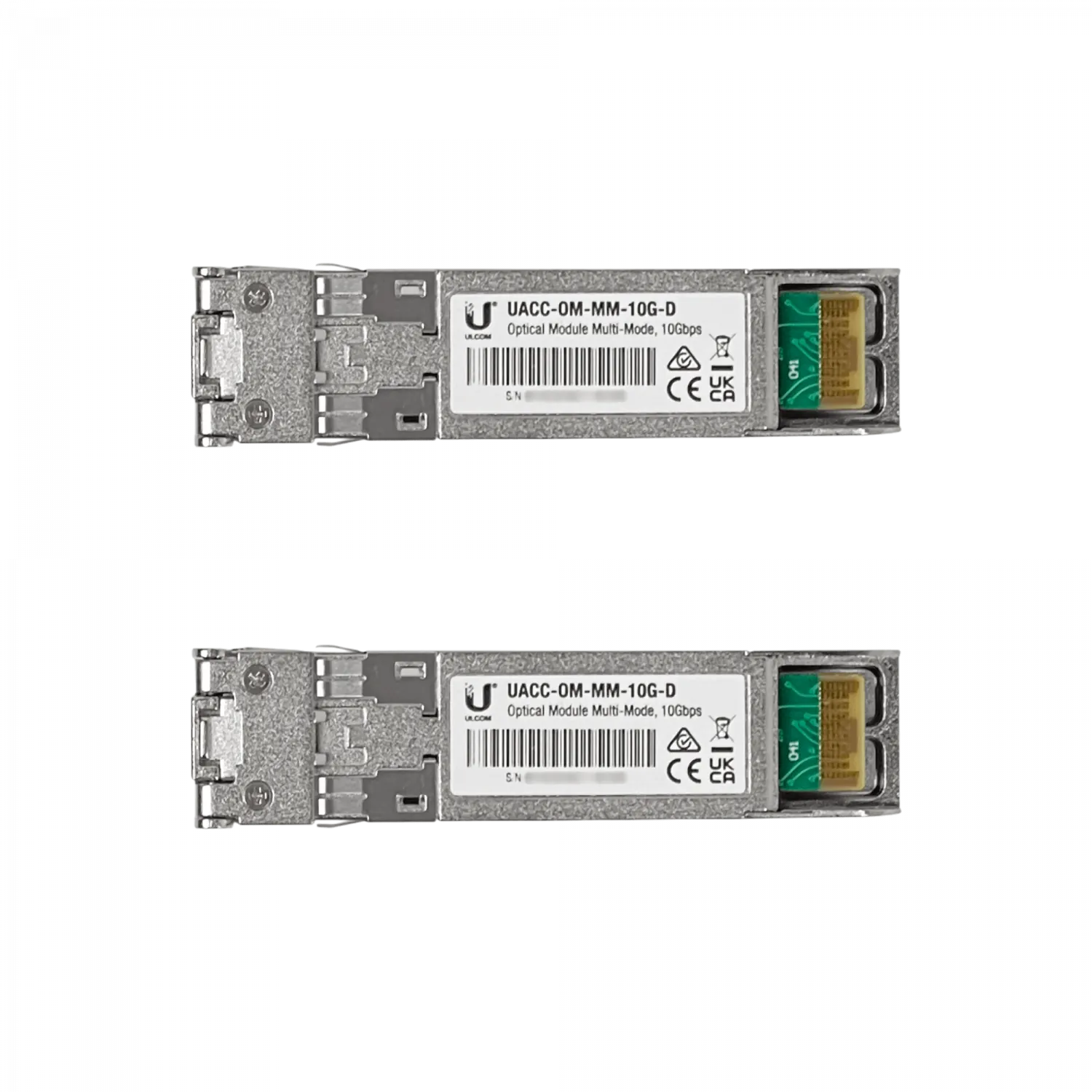UBIQUITI 2-unids SFP+ MM 10Gbps 300mt 850nm 2-LC DDM UACC-OM-MM-10G-D 5