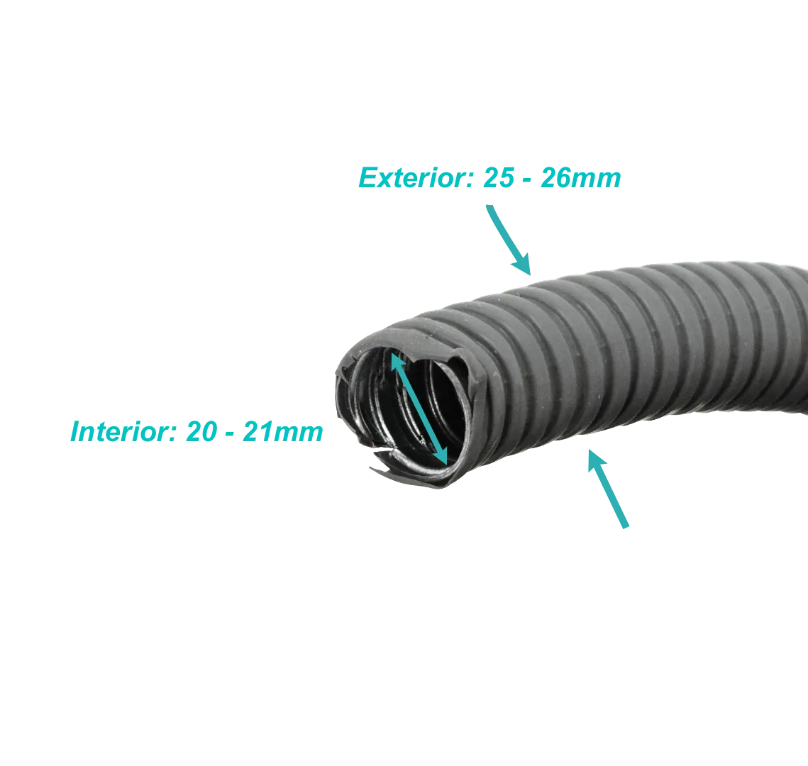25mm Rollo-50mts Conduit Flexible Metalico Cubierto-PVC 3/4-Pulg PCFC 2