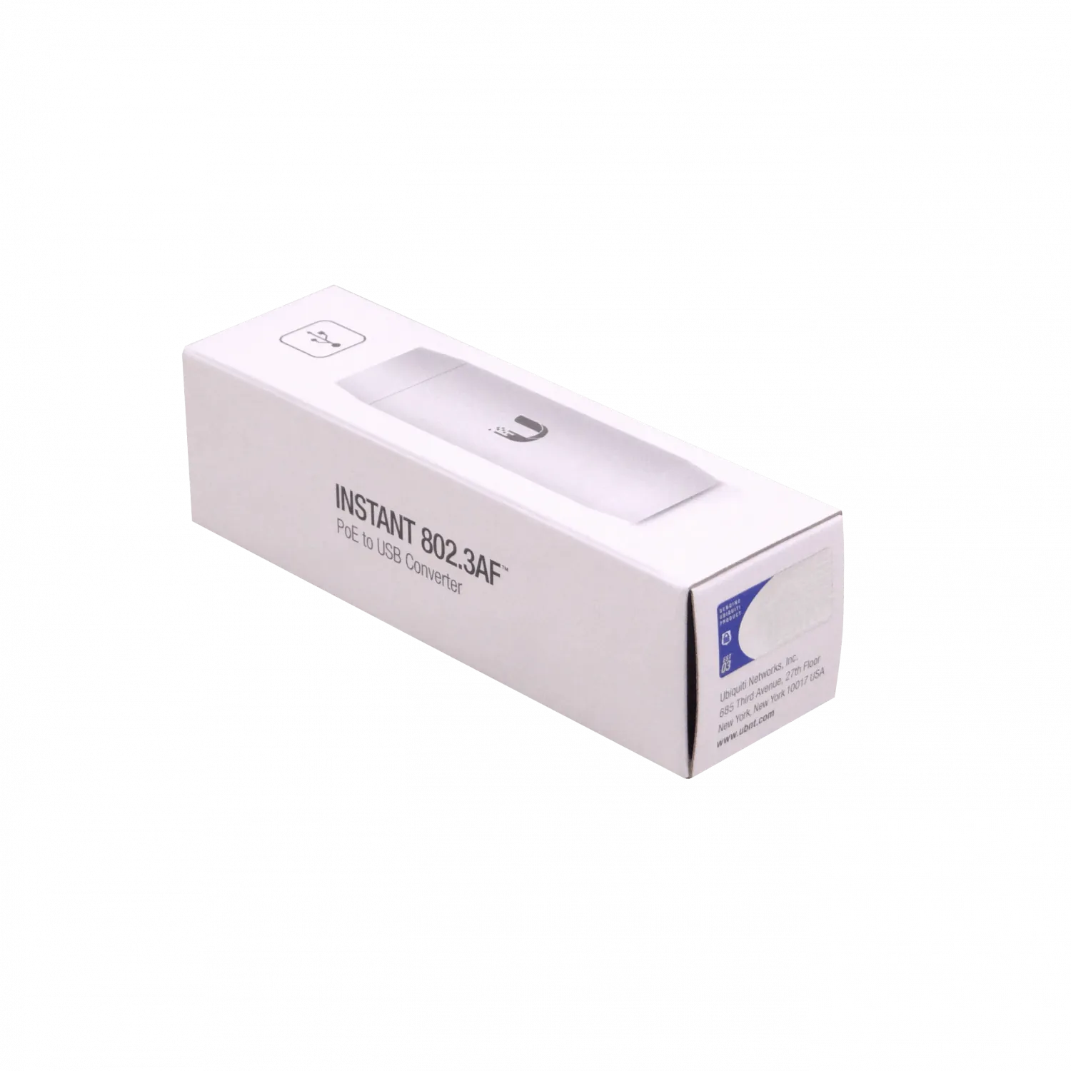 Convertidor PoE Ubiquiti INS-3AF-USB - 802.3af, 48V-in, 5V-out, USB-AH 2