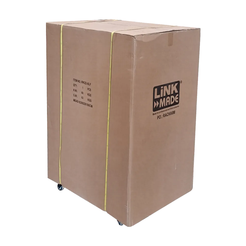 Rack 22U Ciego Fondo-80cm Ancho-19pulg Piso Ruedas Bandeja PDU 2