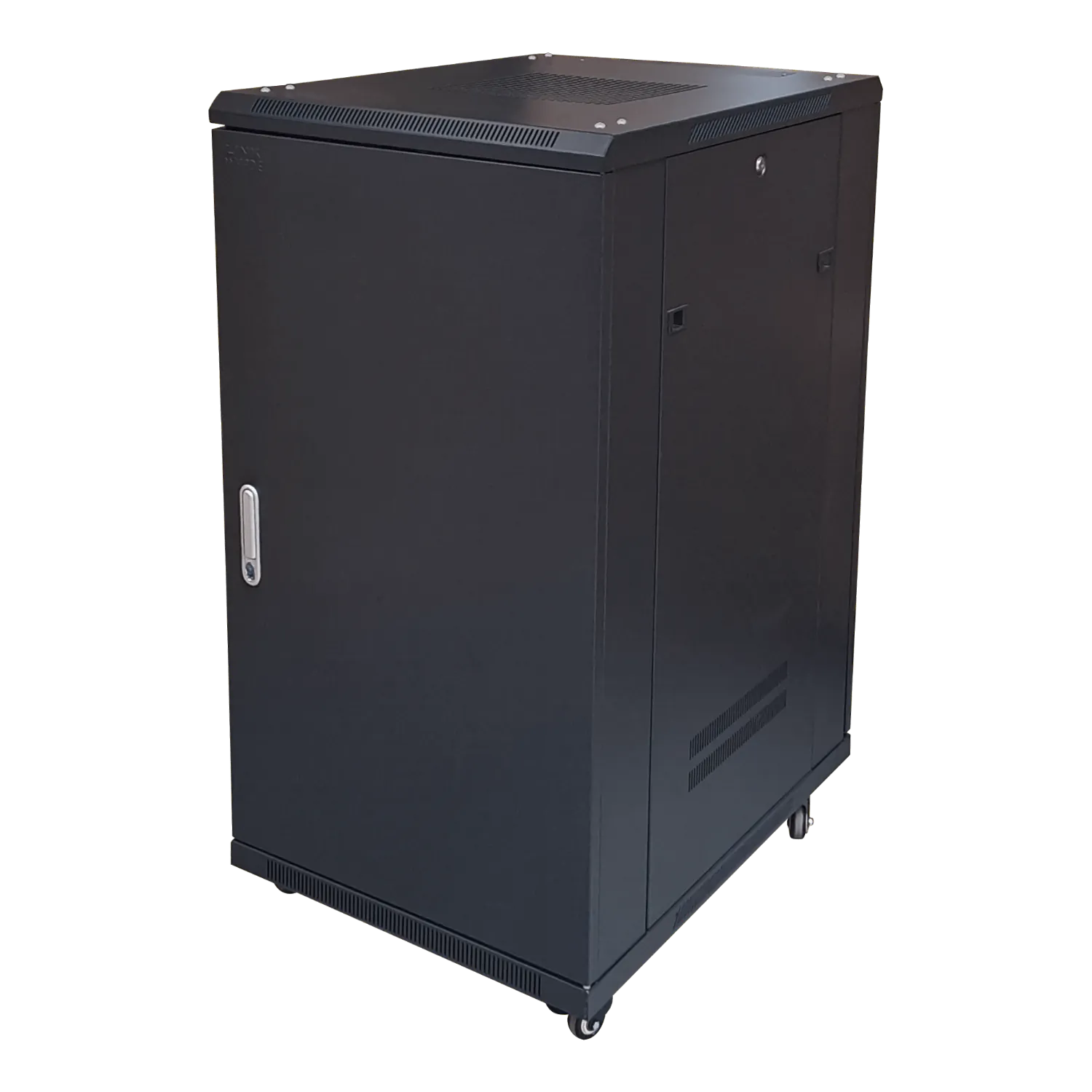 Rack 22U Ciego Fondo-80cm Ancho-19pulg Piso Ruedas Bandeja PDU 4